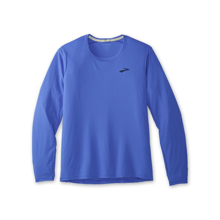 Brooks Atmosphere Men's Long Sleeve Running Shirt - Bluetiful (85071-HBQO)